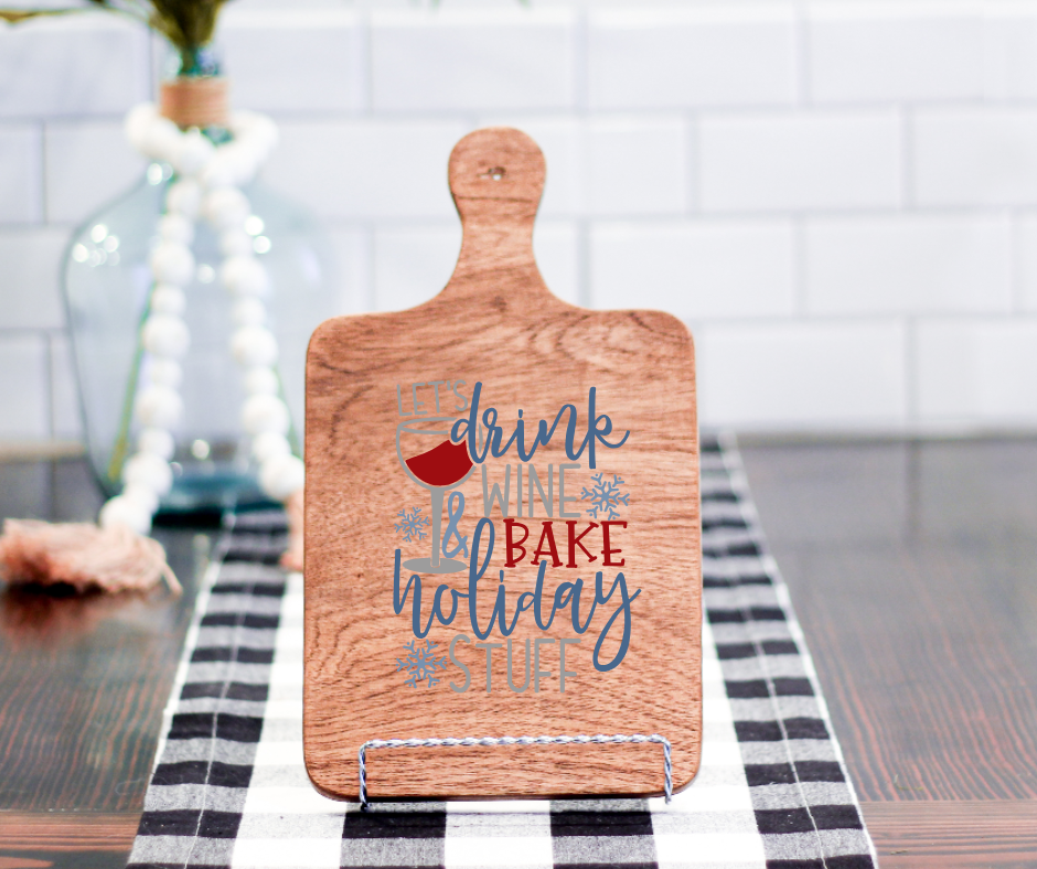 HOLIDAY DECORATIVE CUTTING BOARDS (14X9")