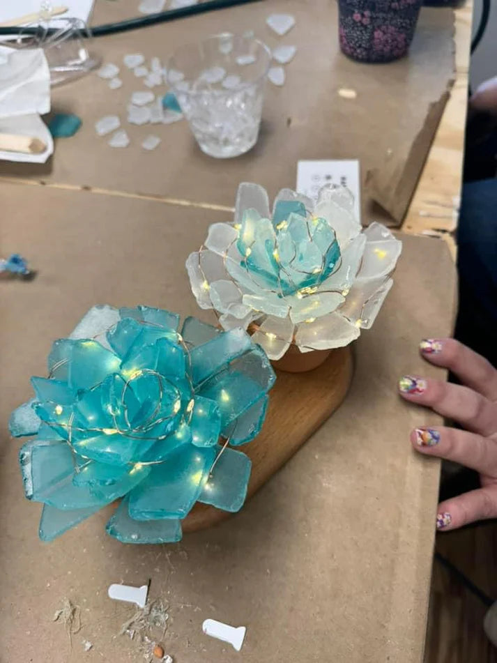 SEA GLASS SUCCULENTS