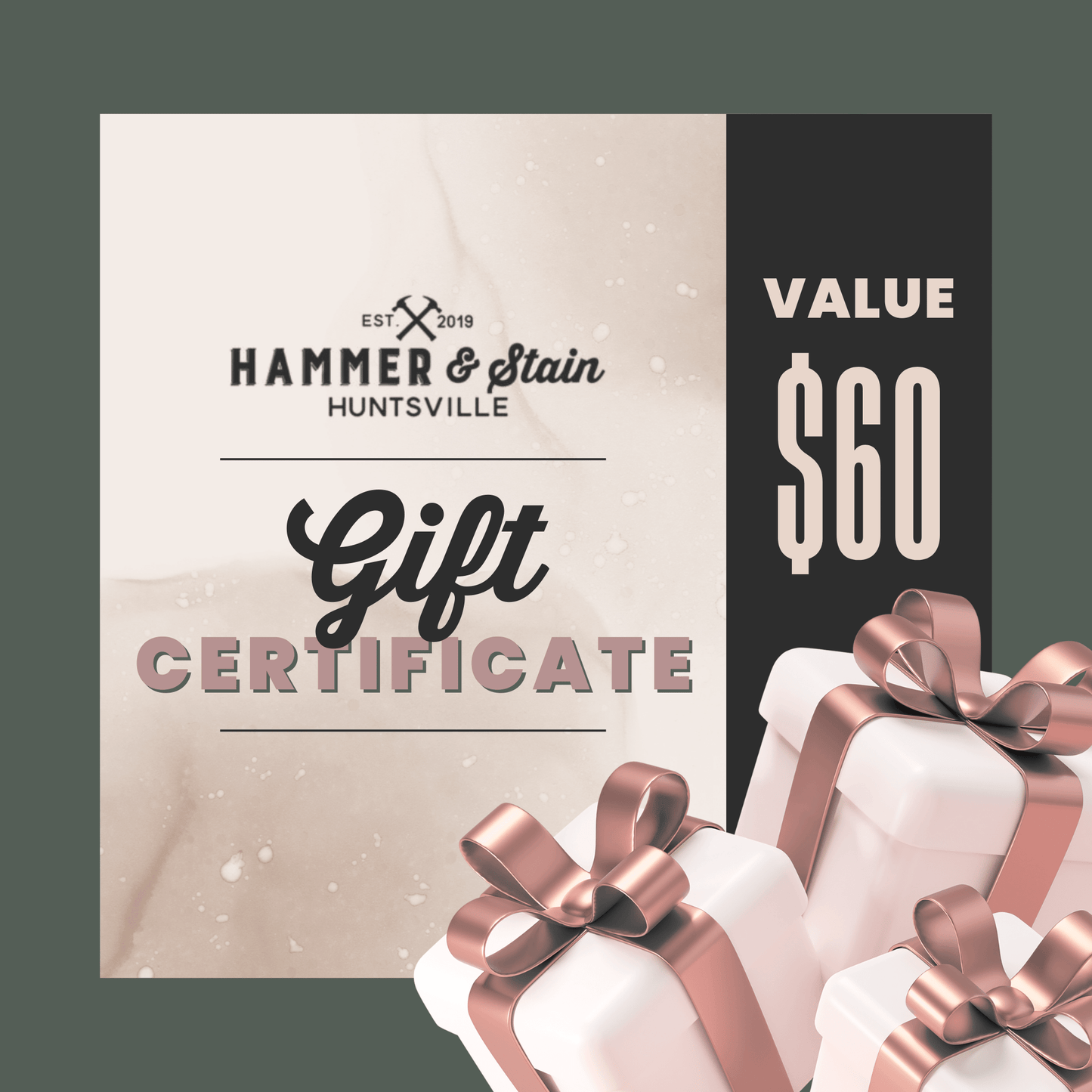 HAMMER AND STAIN GIFT CARD