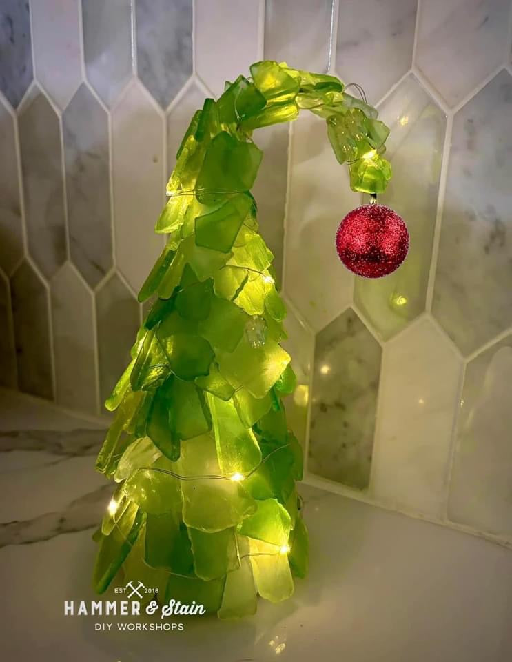 HAMMER AT HOME KITS - GRINCH SEA GLASS TREES