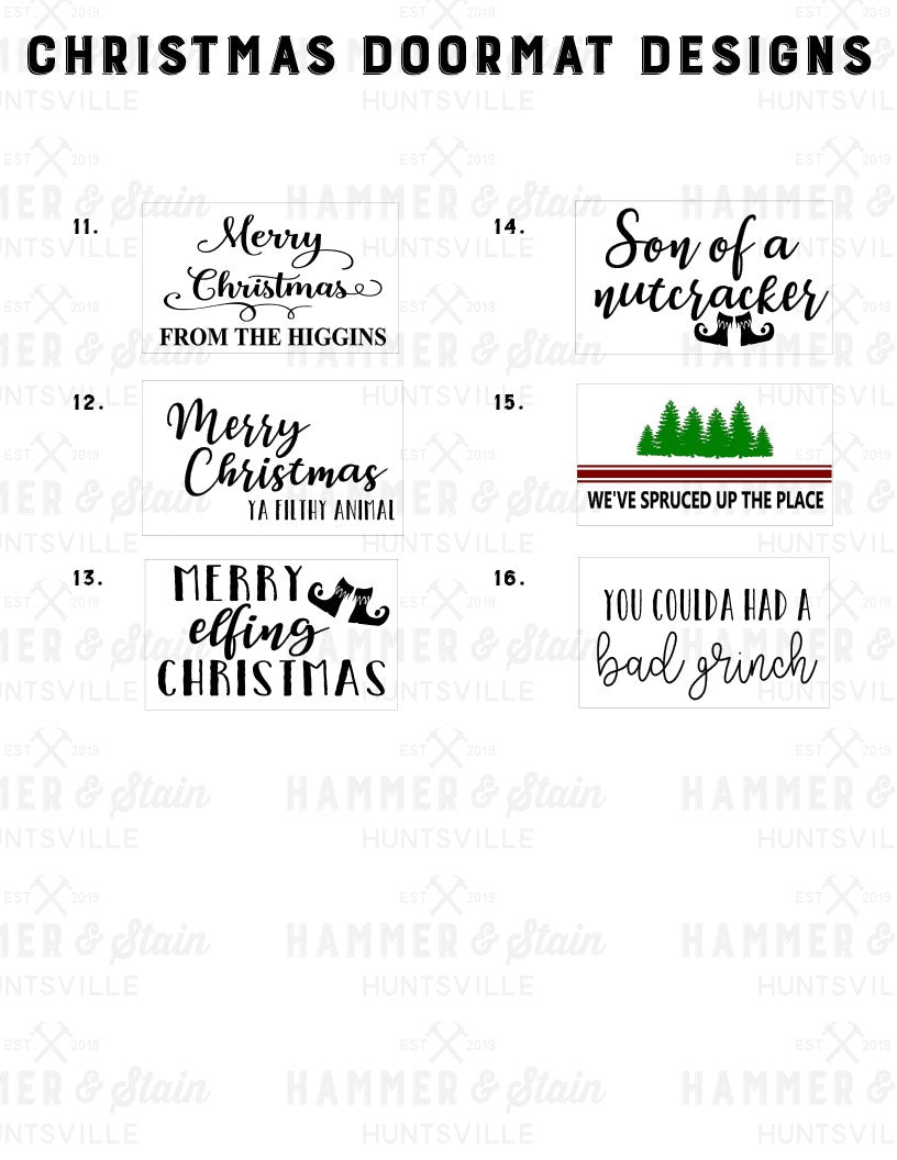 HOLIDAY DOORMAT (18" x 30")