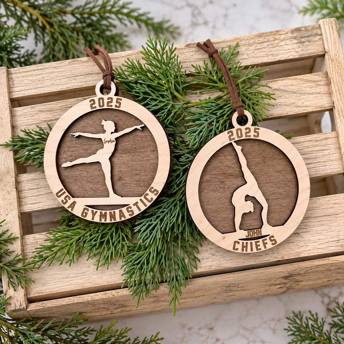 30 DAYS OF ORNAMENT - PERSONALIZED GYMNASTIC ORNAMENT