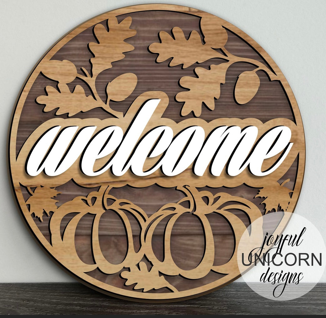 FALL 3D DOOR HANGERS (18")