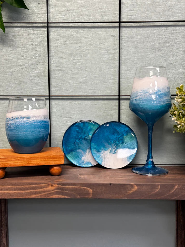 RESIN TUMBLERS & WINE GLASSES