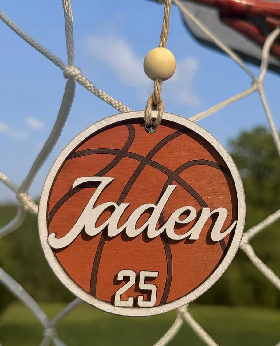 30 DAYS OF ORNAMENT - PERSONALIZED BASKETBALL ORNAMENT