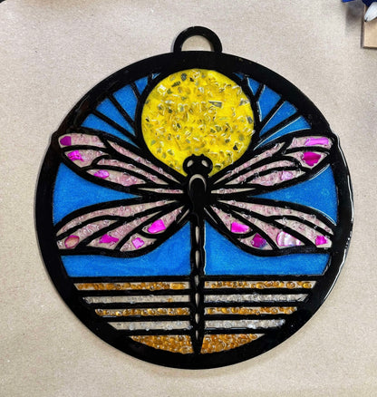 RESIN FAUX STAINED GLASS