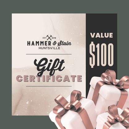 HAMMER AND STAIN GIFT CARD