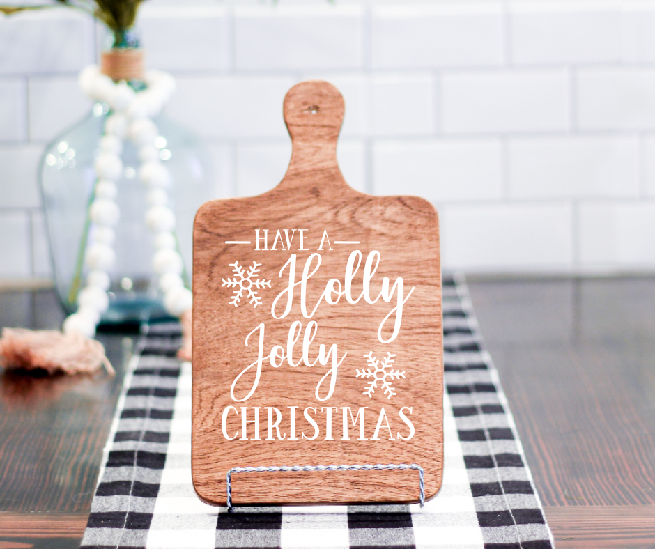HOLIDAY DECORATIVE CUTTING BOARDS (14X9")