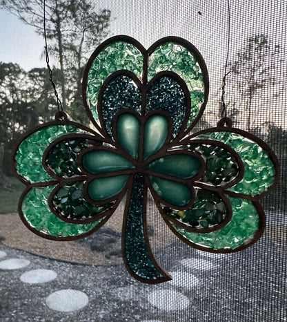 RESIN FAUX STAINED GLASS