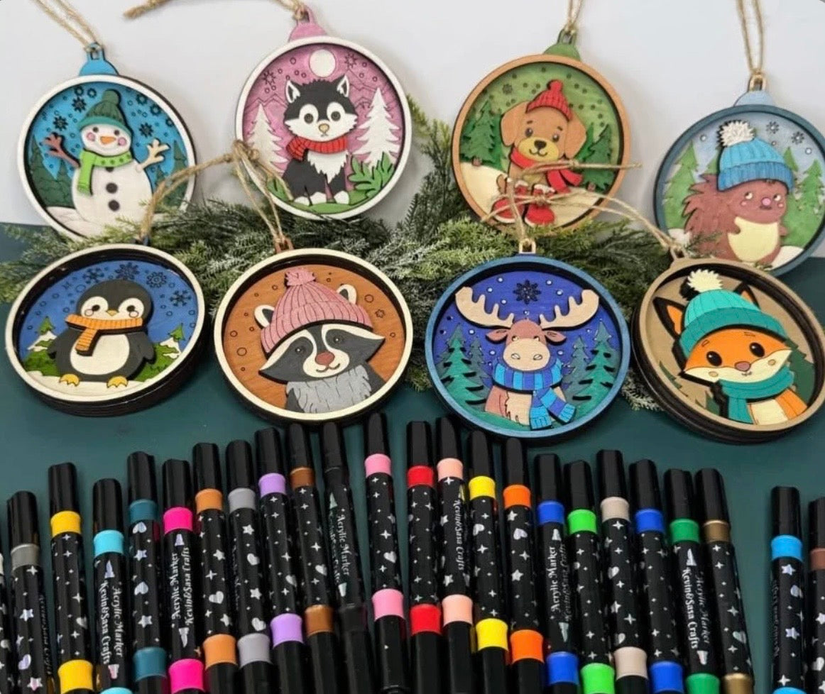 HAMMER AT HOME KITS - HOLIDAY WOODLAND ORNAMENT KIT