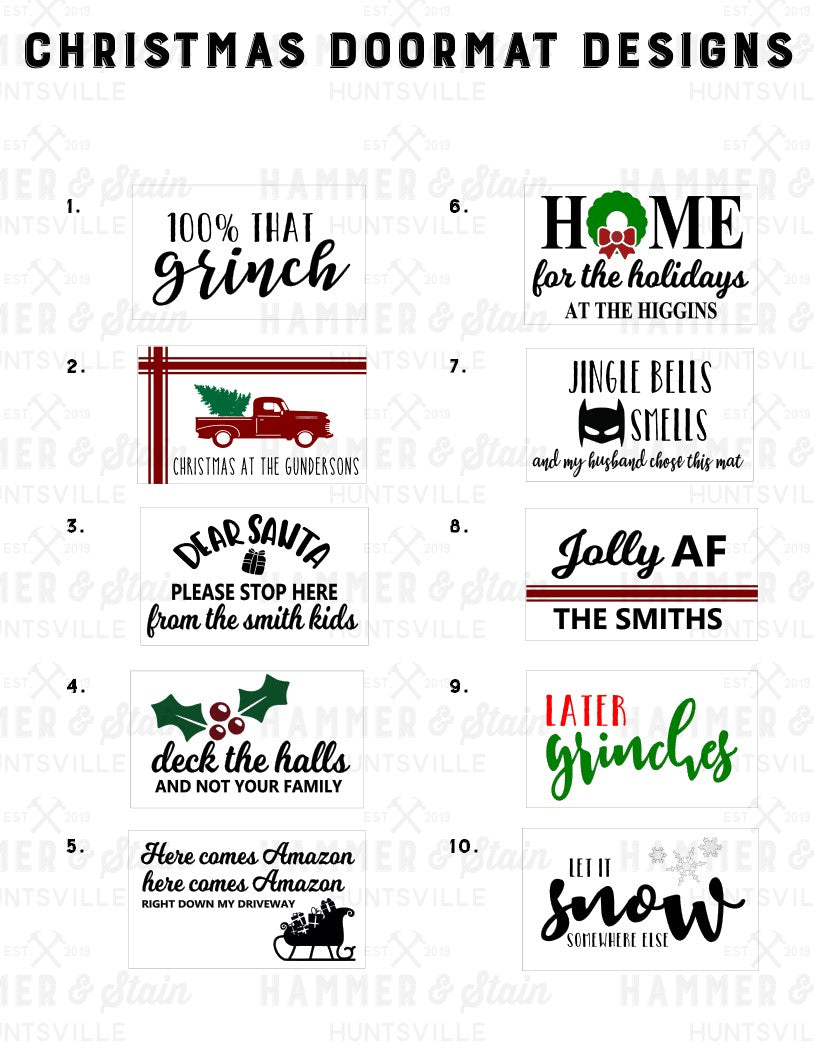 HOLIDAY DOORMAT (18" x 30")