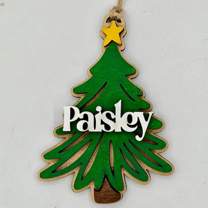 30 DAYS OF ORNAMENT - PERSONALIZED GLITTER CHRISTMAS TREE ORNAMENT