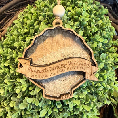 30 DAYS OF ORNAMENT - PERSONALIZED FAMILY VACATION SHELL ORNAMENT