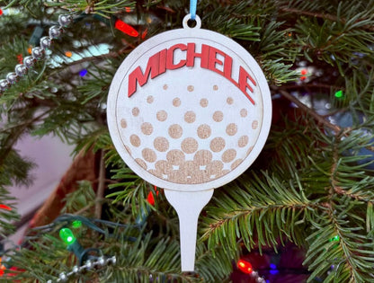 30 DAYS OF ORNAMENT - PERSONALIZED GOLF BALL ORNAMENT
