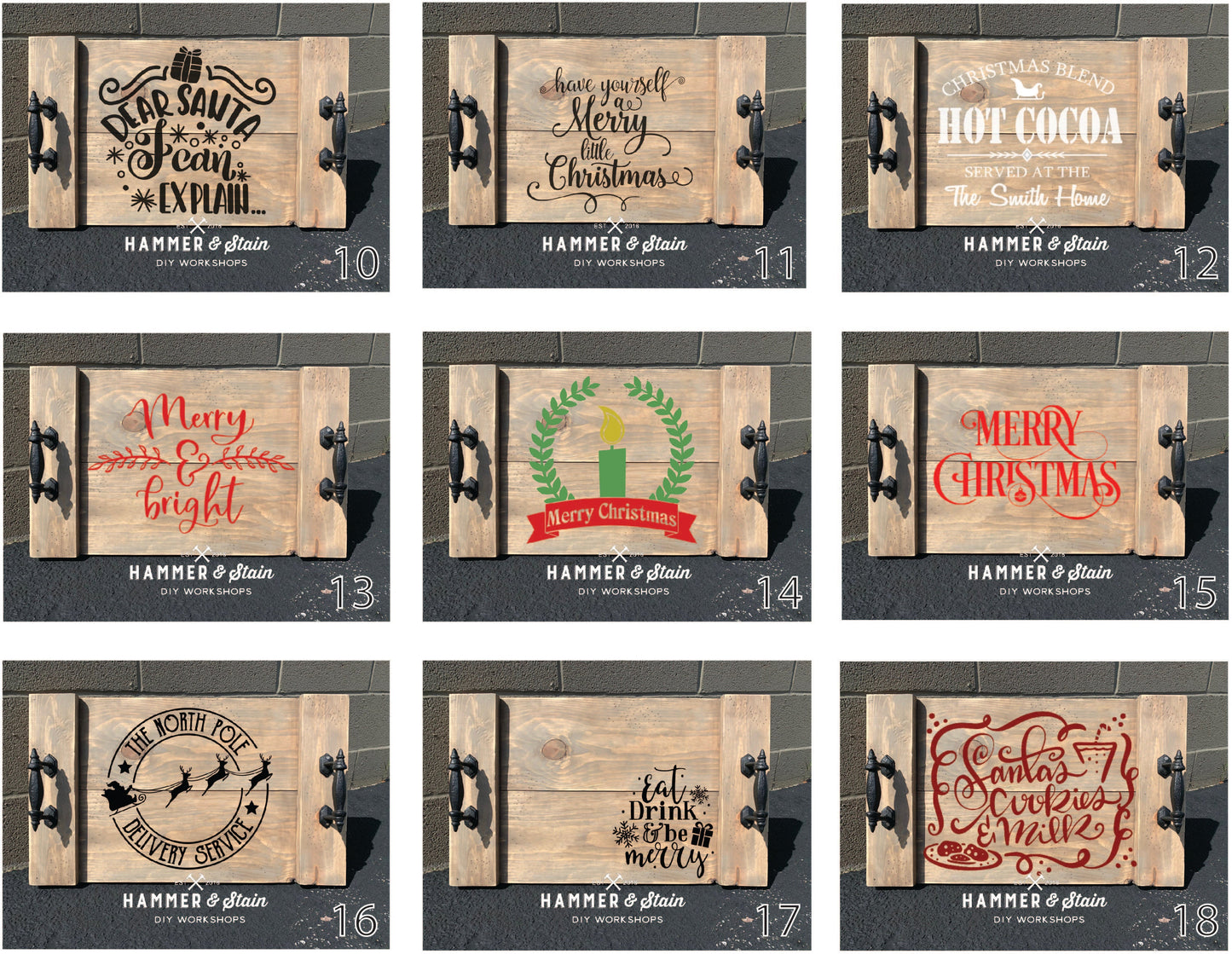 HOLIDAY FARMHOUSE TRAYS (24x14.5")