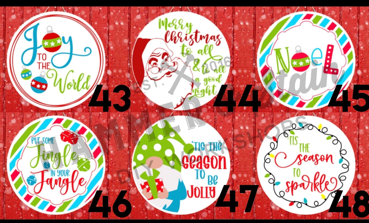 HOLIDAY ROUNDS (18")