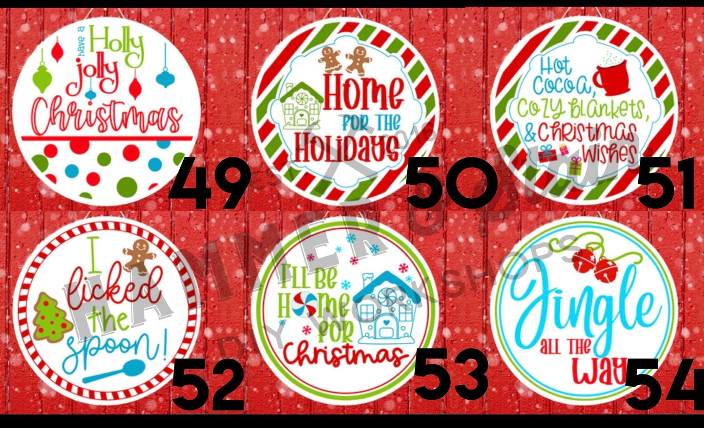 HOLIDAY ROUNDS (18")