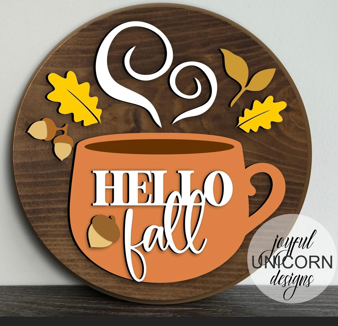 FALL 3D DOOR HANGERS (18")
