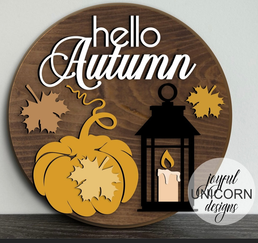 FALL 3D DOOR HANGERS (18")