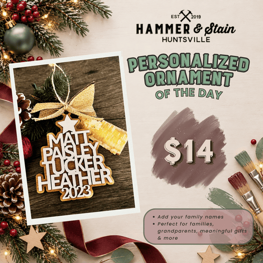 30 DAYS OF ORNAMENT - PERSONALIZED TREE ORNAMENT