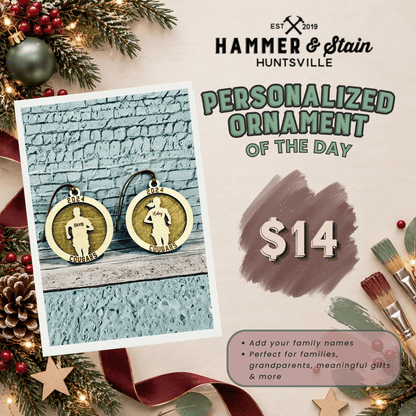 30 DAYS OF ORNAMENT - PERSONALIZED MARATHON RUNNER ORNAMENT