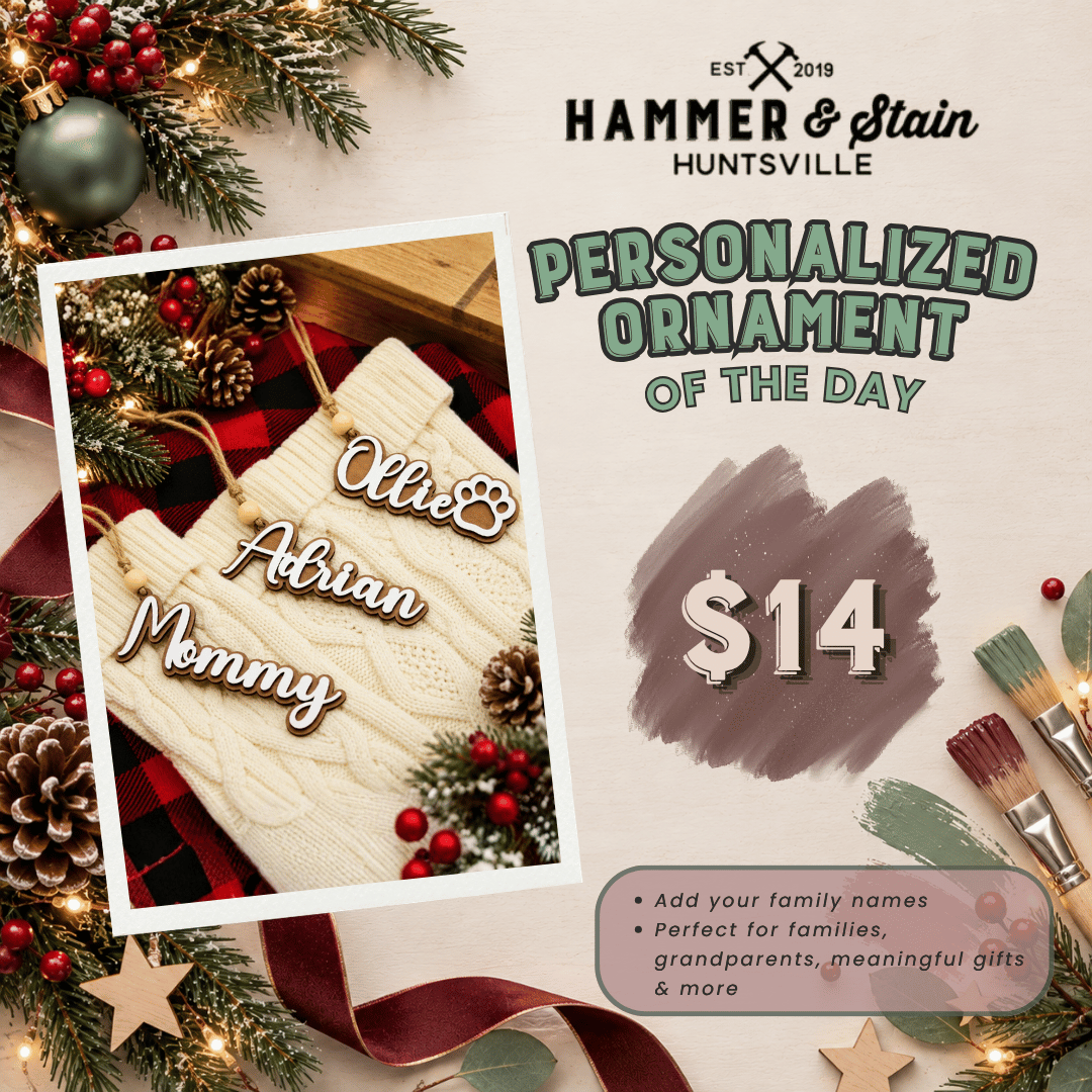 30 DAYS OF ORNAMENT - PERSONALIZED NAME KEEPSAKE ORNAMENT