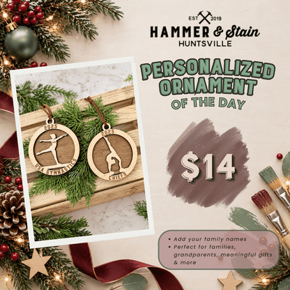 30 DAYS OF ORNAMENT - PERSONALIZED GYMNASTIC ORNAMENT