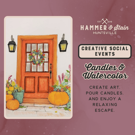 10/24/26-SATURDAY-Candles & Watercolor 6:00pm
