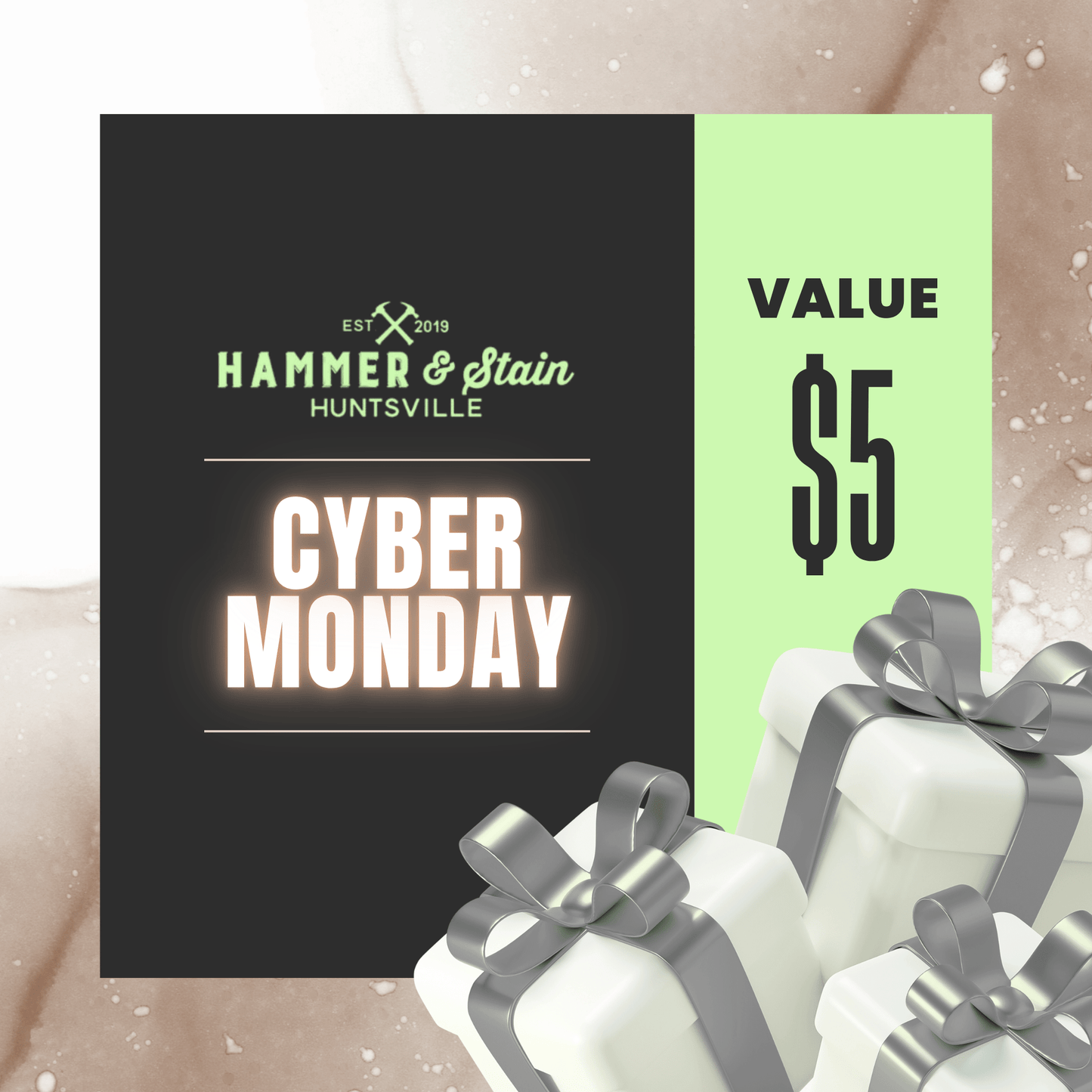 🎁 HAMMER AND STAIN CYBER MONDAY DEALS (100% off)