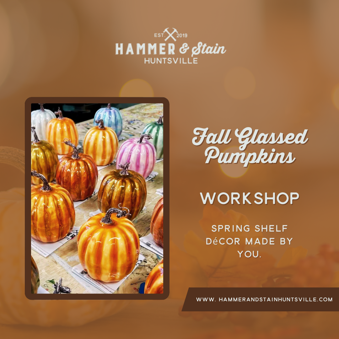 FALL GLASSED PUMPKINS