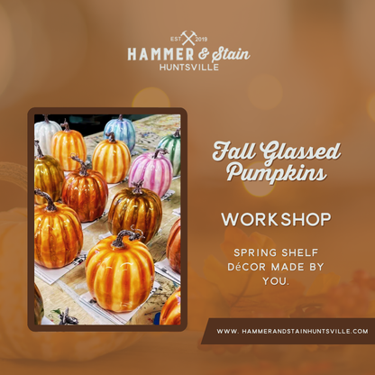 FALL GLASSED PUMPKINS