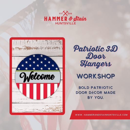 PATRIOTIC 3D DOOR HANGERS (16")