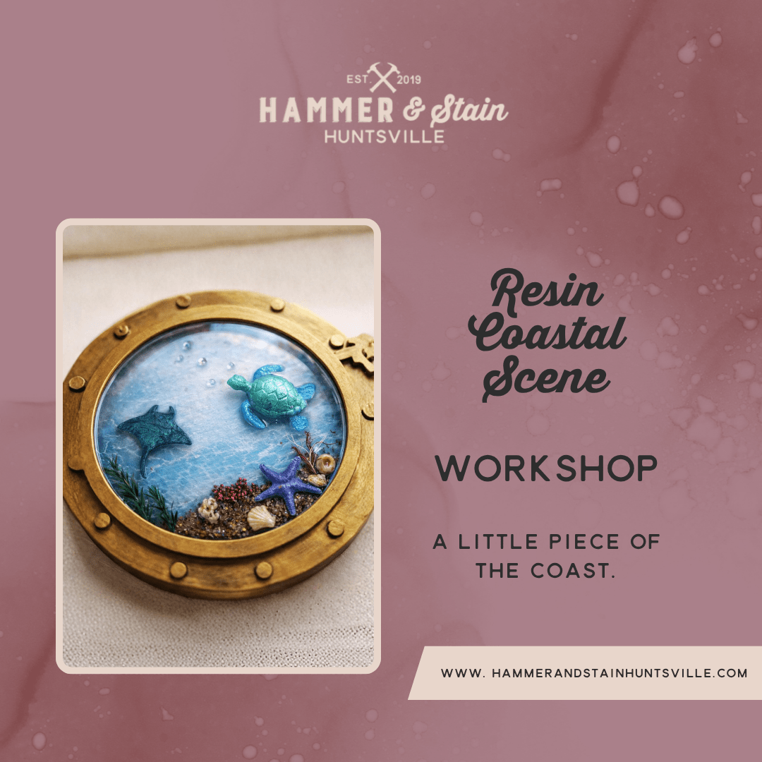 RESIN COASTAL SCENE