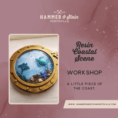RESIN COASTAL SCENE