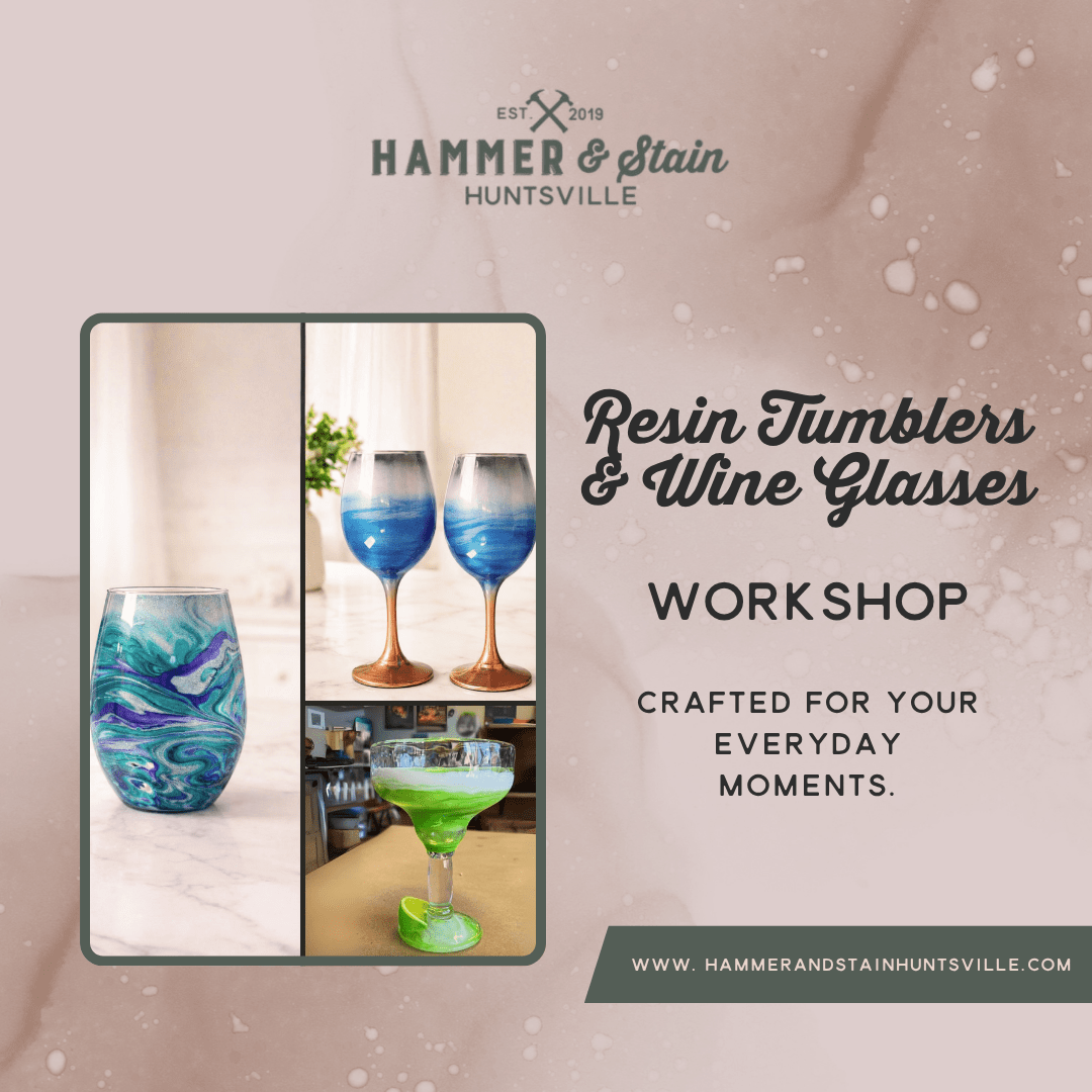 RESIN TUMBLERS & WINE GLASSES