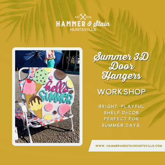 SUMMER 3D DOOR HANGERS (16")