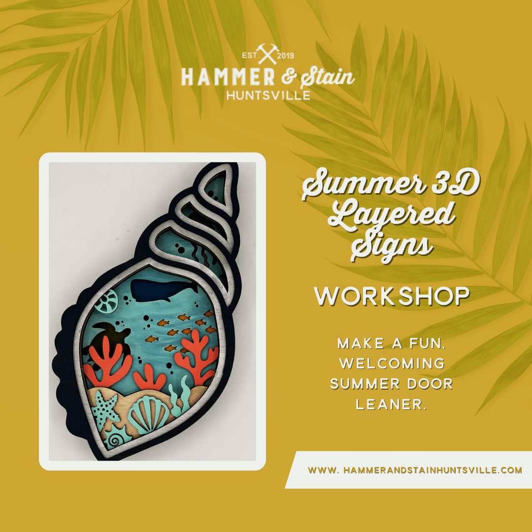 SUMMER 3D LAYERED SIGNS