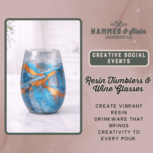 04/25/26 - Saturday Resin Tumblers & Wine Glasses 6:00pm