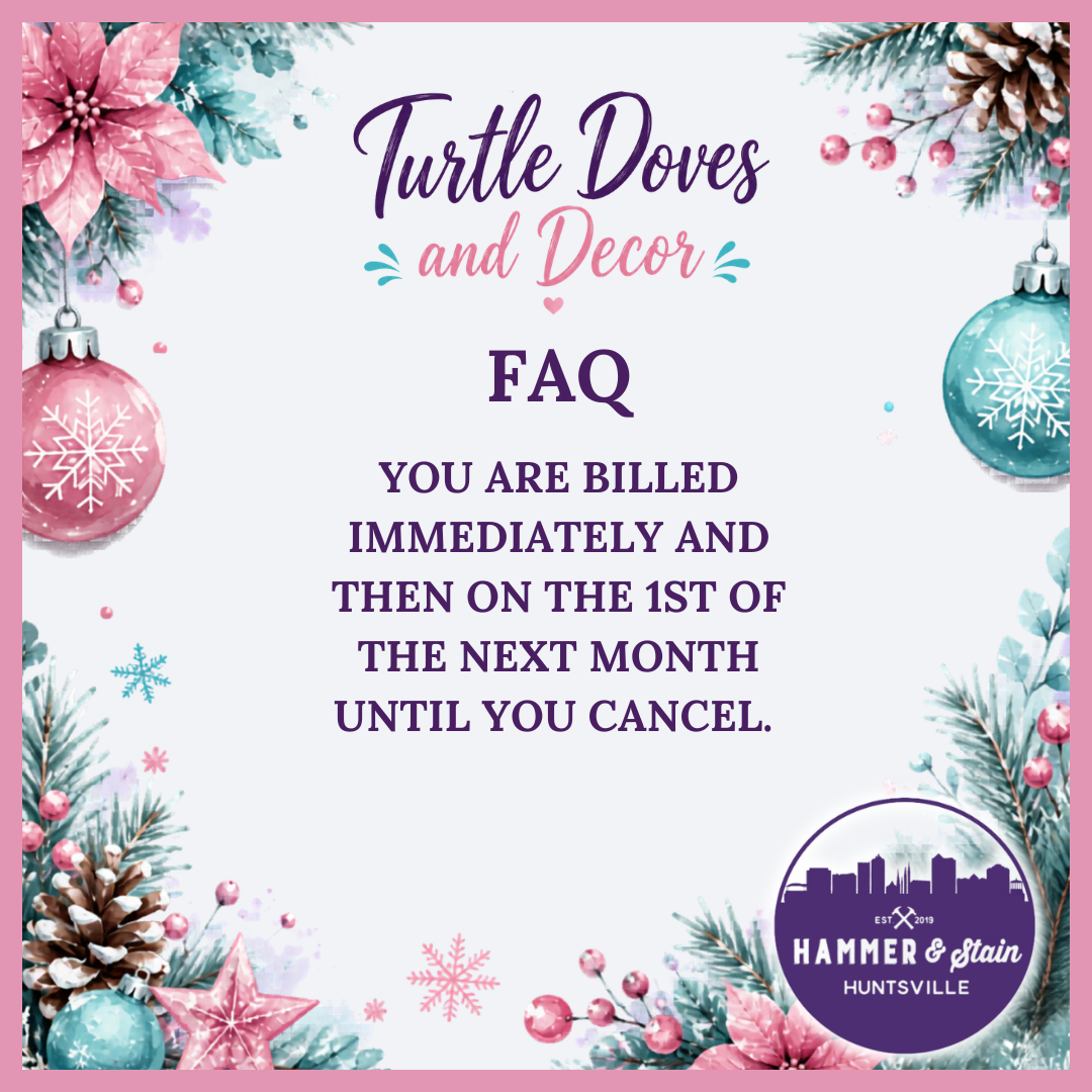 Turtle Doves & Decor 🎄💜