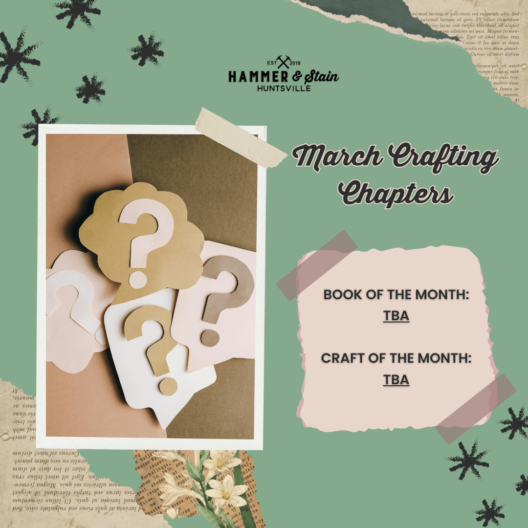 03/27/26-Friday 6:30pm Crafting Chapters Book Club