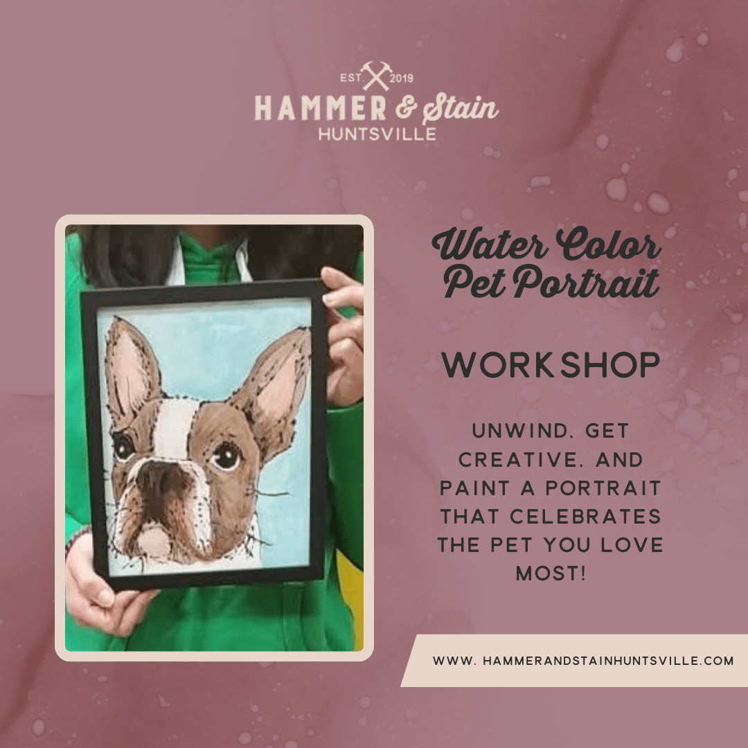 03/05/26-Thursday 6:30pm Water Color Pet Portrait