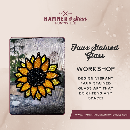 RESIN FAUX STAINED GLASS