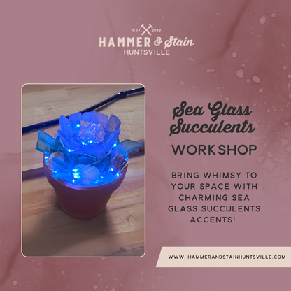 SEA GLASS SUCCULENTS