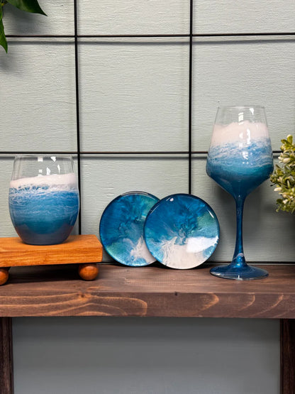 RESIN TUMBLERS & WINE GLASSES