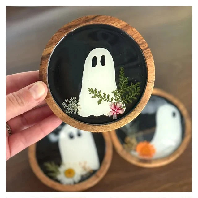 10/08/26 Thursday-Pressed Flower Ghost Art 6:30pm