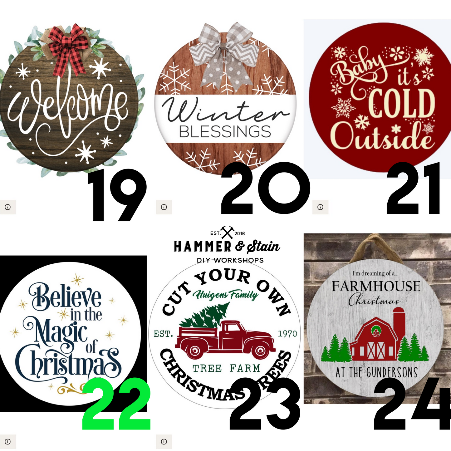 HOLIDAY ROUNDS (18")