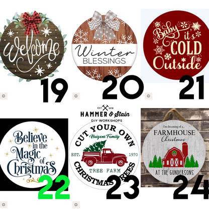 HOLIDAY ROUNDS (18")