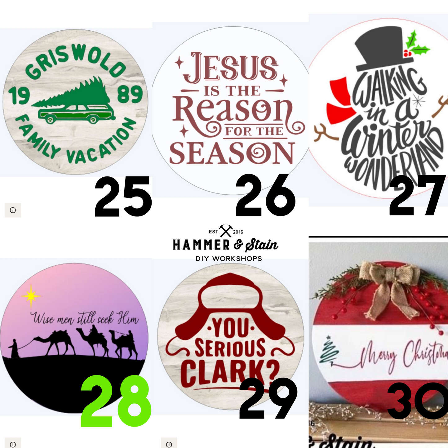 HOLIDAY ROUNDS (18")