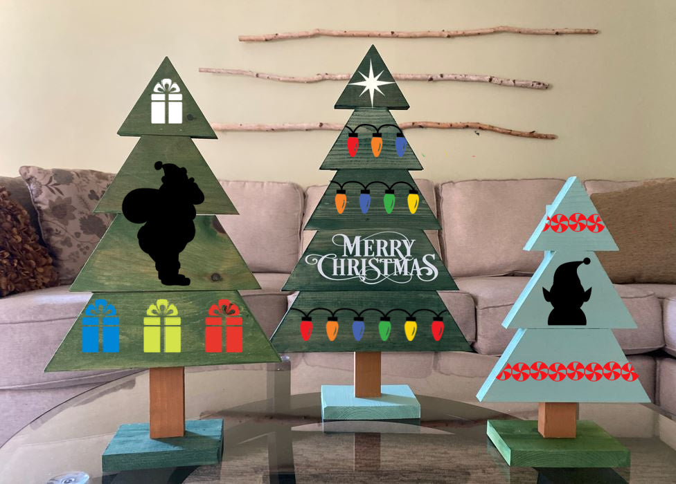 HOLIDAY PALLET TREE TRIO