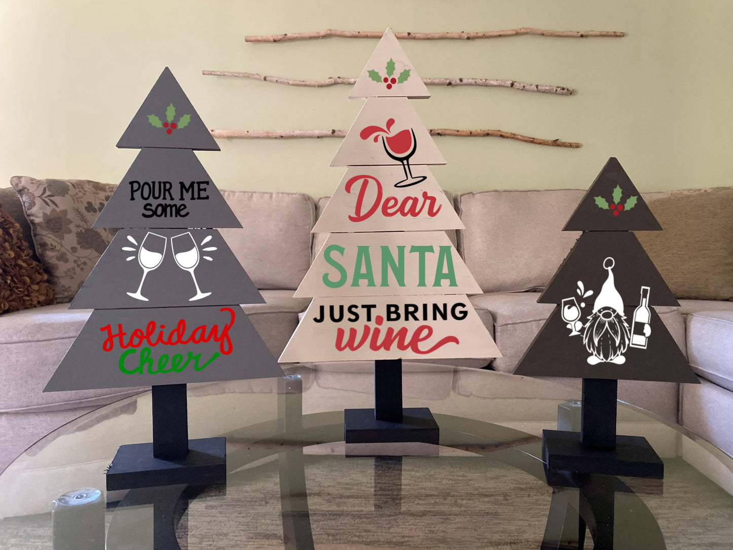HOLIDAY PALLET TREE TRIO